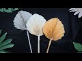 Diy Dried Paper Palm Leaf | Cara membuat daun palem kering dari kertas | Aesthetic Room Decor