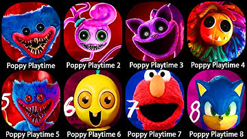 Poppy Playtime Chapter 1,2,3,4,5,6,7,8 Mobile All New Bosses & All Jumpscares Full Gameplay iPad