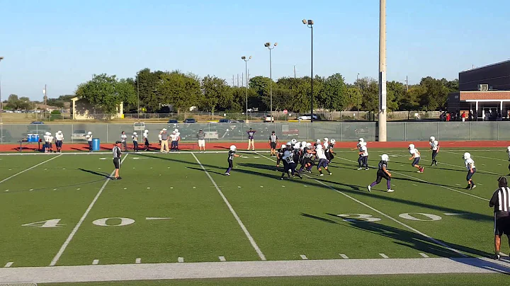 Jonathan Griggs at fullback with the stiff arm.