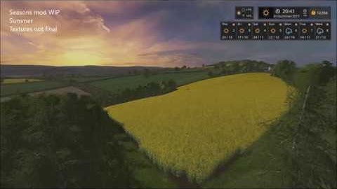 Farming Simulator 17 - Seasons Mod WIP - Daylight cycle for summer