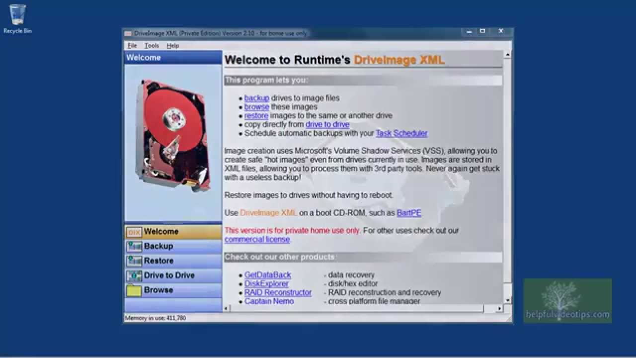 driveimage xml backup software