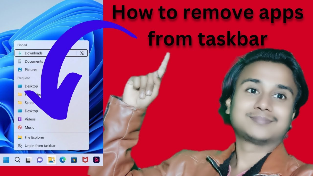 How To Remove Apps From Taskbar Of Pc Or Computer 
