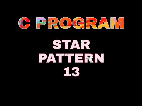 C34.STAR PATTERN 13 - C PROGRAM TUTORIAL - PATTERN PROGRAM - HALLOW RIGHT TRIANGLE PATTERN