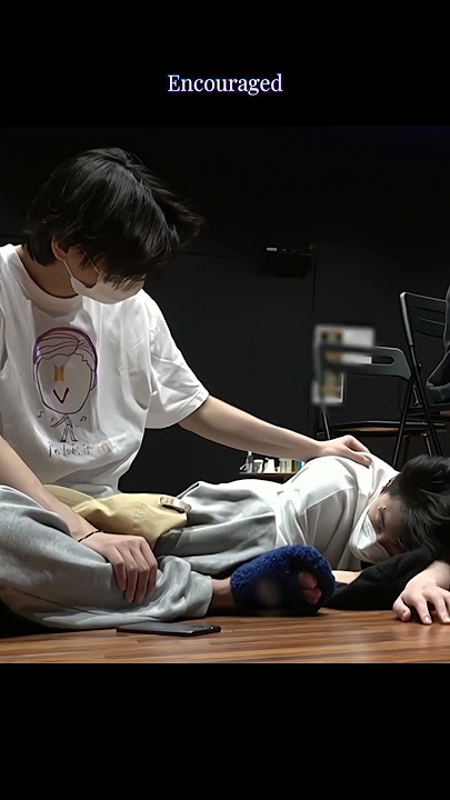 Taehyung was always by his side when JK was sick #taekook #vkook