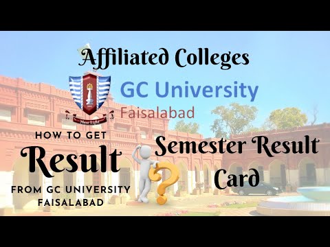 How to get Semester Result Card from GCUF || For all Affiliated Colleges