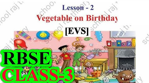 Vegetable On Birthday | Class 3 EVS Lesson 2 | RBSE | Question Answers | For English Medium #rbse