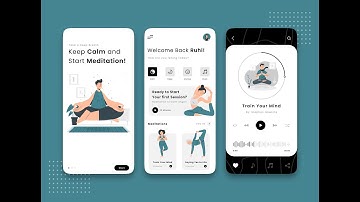 Meditation App UI Design (Figma) #figma #uidesign