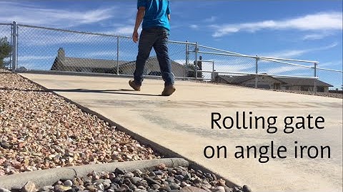 Sliding chain link gate