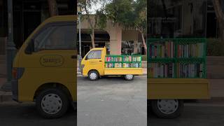 Tiny yellow book truck joy #keitruck #minitruck #mobilebookstore #indiebookstore