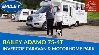 Arriving At Invercoe Caravan And Motorhome Park | Bailey Adamo 75-4T