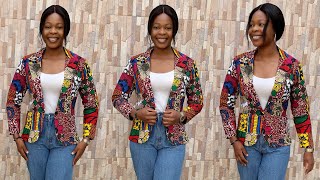 How to Cut and Sew a blazer jacket (part 2) | Sewing tutorial | Beginners friendly
