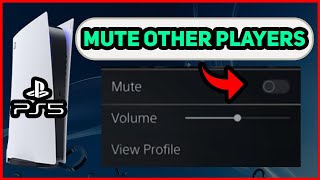 PS5 HOW TO MUTE OTHER PLAYERS!