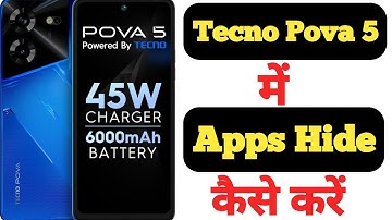 How to hide apps on Tecno Pova 5 | Tecno Pova 5 me app kaise hide kare |