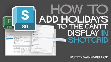 [H2SG] Holidays in ShotGrid