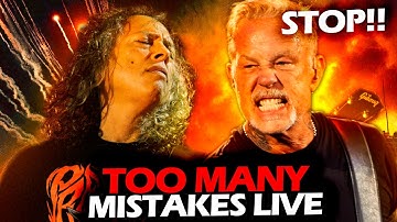 JAMES HETFIELD REACTION WHEN KIRK HAMMETT MAKES TOO MANY MISTAKES LIVE (2025) #METALLICA