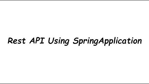 Rest API Using Spring