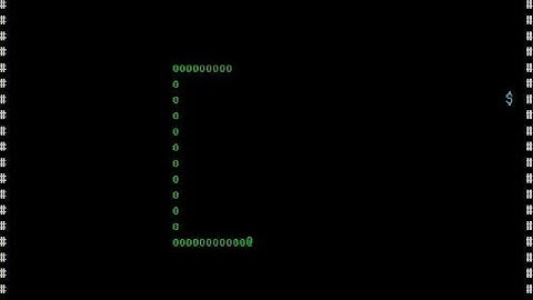 AMIGA NSNAKE N SNAKE ncurses 68k based ASCII snake game By Alexandre Dantas