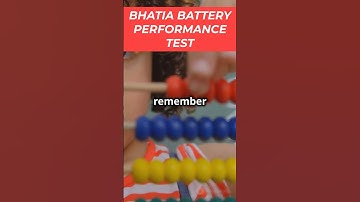 BHATIA BATTERY PERFORMANCE TEST | INTELLIGENCE TESTS