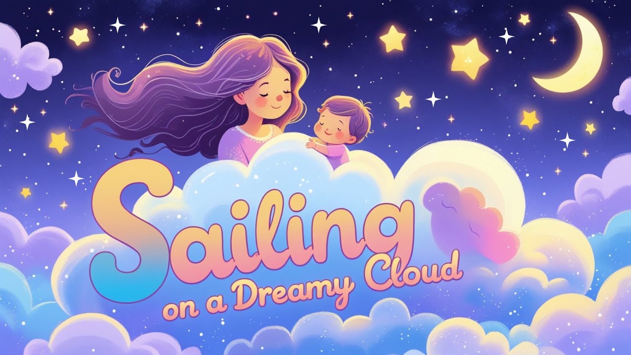 Sailing on a Dreamy Cloud | Gentle Lullaby Song for Babies & Toddlers | Soothing Sleep Music 🎶💖🌙