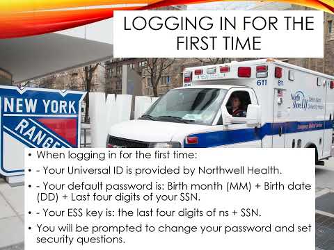 Ess Northwell Login