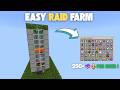 EASIEST FULLY AUTOMATIC RAID FARM Tutorial in Minecraft Bedrock 1.21+ – WITH AUTOMATIC ITEM SORTER