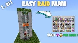 Easiest Fully Automatic Raid Farm Tutorial In Minecraft Bedrock 1.21 With Automatic Item Sorter