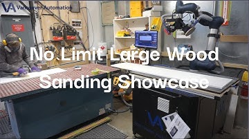 Robotic Sanding - Largest Panel in Smallest Workspace Demo #woodworkingmachine #sandingmachine