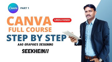Canva Full Course Step by Step Part 1 in Urdu Hindi | Canva Tutorial For Beginners