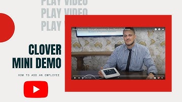 Clover Mini Demo: How to add an employee on your Point of Sale System.