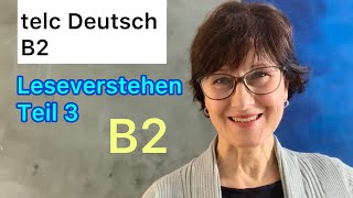 B2 | telc Leseverstehen Teil 3 | Situationen zuordnen | Deutsch lernen