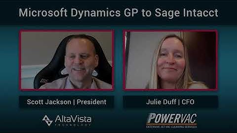 The Microsoft Dynamics GP to Sage Intacct Transition: PowerVac