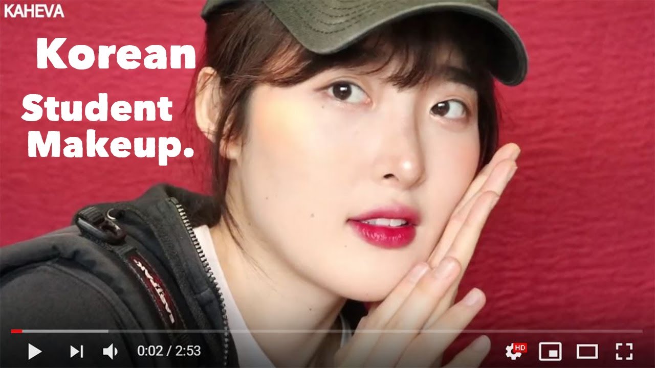 Eng) Korean student makeup for beginners YouTube