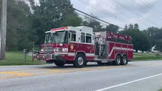 West brandywine township 2 alarm tanker task force response and water shuttle operation video