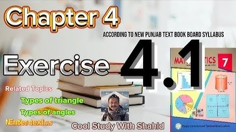 Exercise 4.1 Class 7 New Syllabus Book PTB | Chapter 4 Exe 4.1 Class 7th