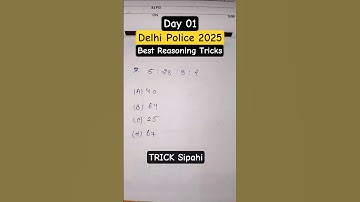 Number Analogy l SSC Reasoning Questions#ssc #rpf  #delhipolice #shorts