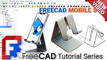 FreeCAD Tutorial: 3D Model a Mobile Phone Stand Step-by-Step | Beginner to 3D Printable