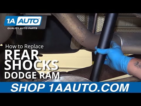 How to Install Replace Rear Shock Absorbers 2002-10 Dodge Ram 1500 BUY AUTO PARTS AT 1AAUTO.COM