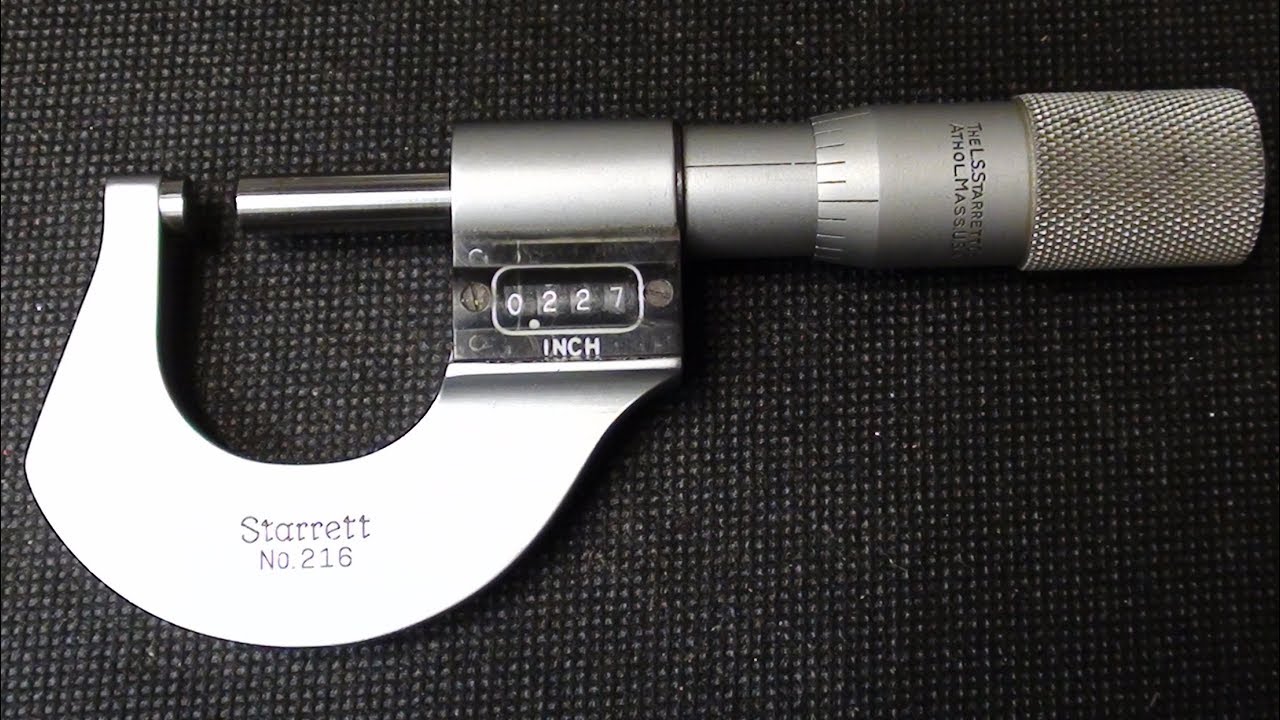 Starrett 436.1xrl-1 436 Series 0 to 1" SAE Mechanical Outside Micrometer for sale online 