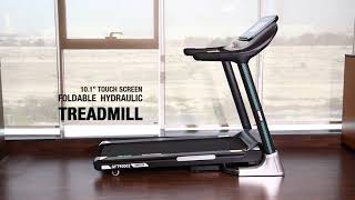 Geepas Touch Screen Foldable Treadmill Your Workout, At Your Fingertips.