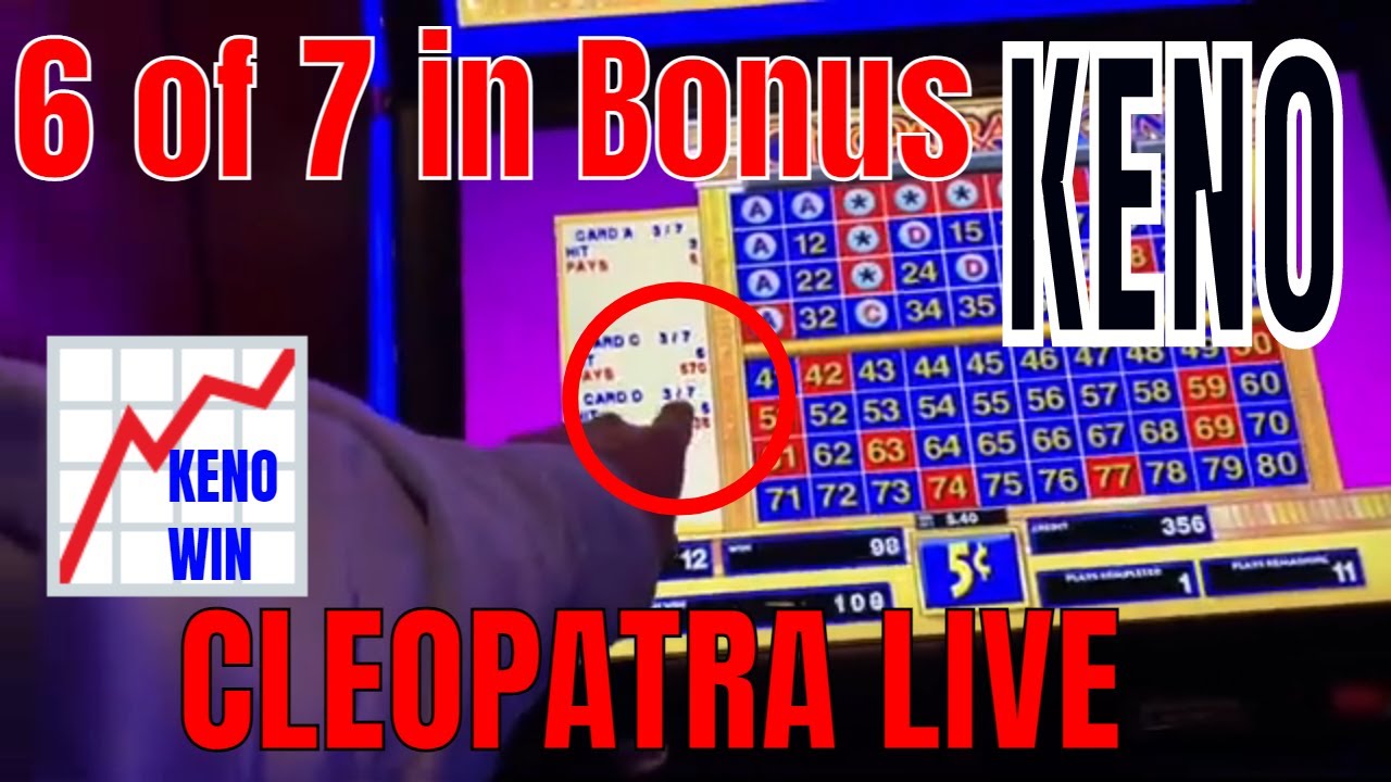 KENO 6 of 7 and 7 of 9 Saturday night in Scottsdale Arizon