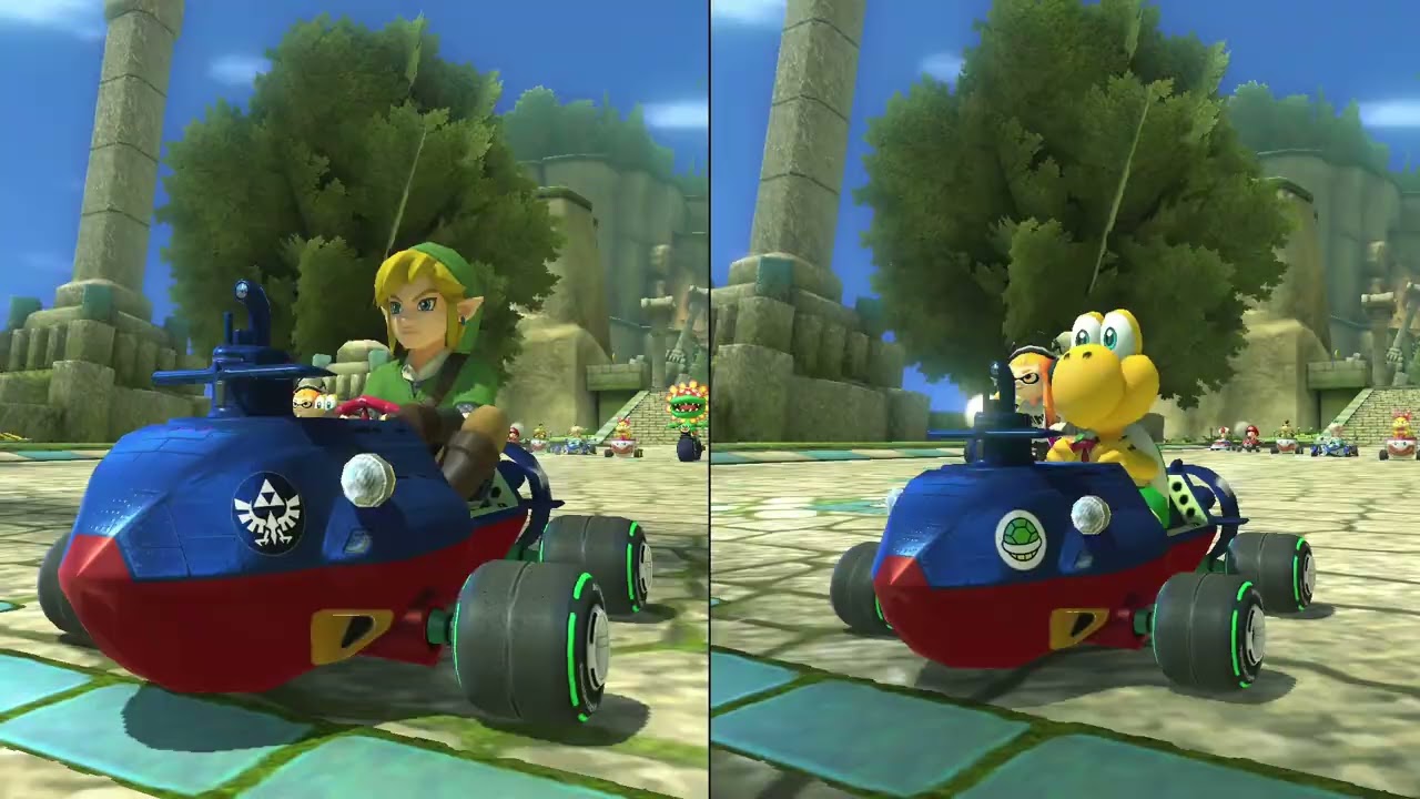 Mario Kart 8 -  Link tries to teach Koopa Trooper a lesson!