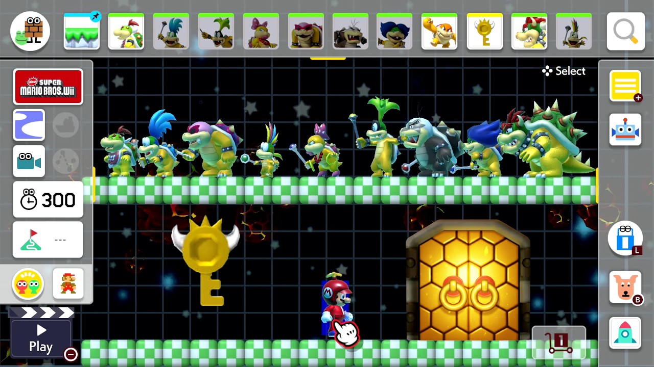 Super Mario Maker 2 - All Bosses! NSMBWii | Course Maker Experiment ...