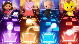 Gabby's Dollhouse Vs Peppa Pig Vs Boss Baby Vs Katuri | Tiles Hop EDM Rush screenshot 5