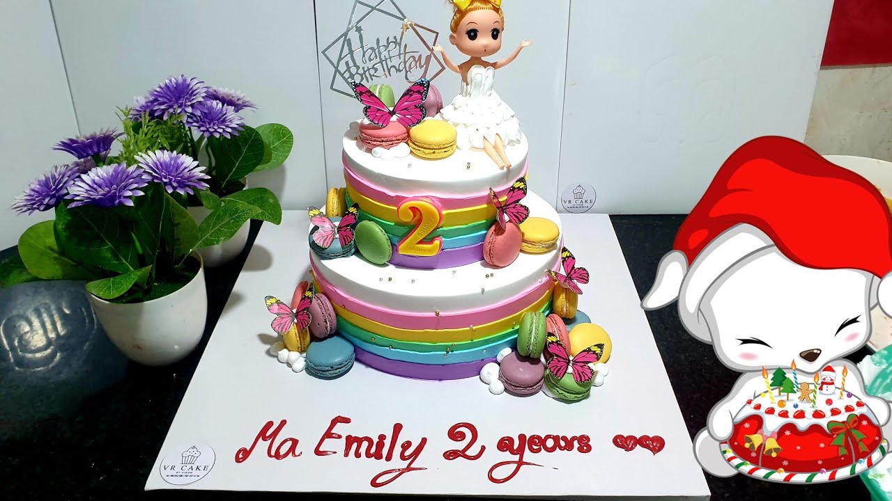 how to make cake macaron and butterfly