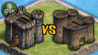 Castle (Celts) vs Castle (Generic) Comparison | AoE II: DE screenshot 3
