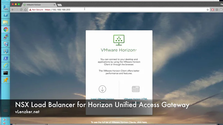 vLenzker.net - VMware Horizon Unified Access Gateway - Setup External Load Balancer