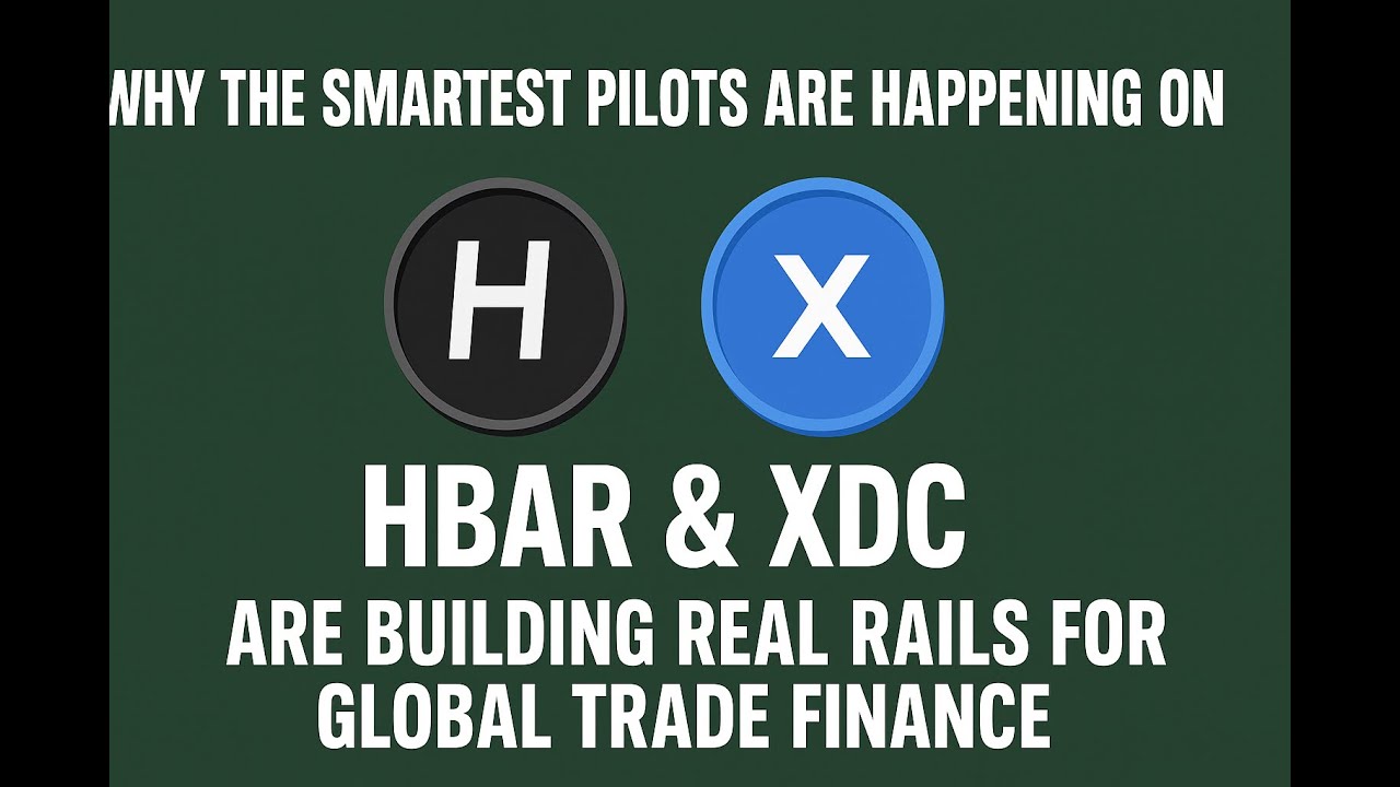 HBAR & XDC: The Smartest Blockchain Pilots Building Real Trade Finance Rails 