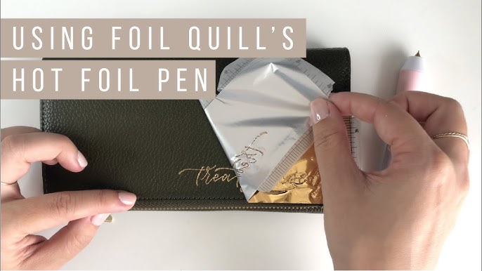 Custom foiled journal with Foil Quill Pen - A Happy Blog