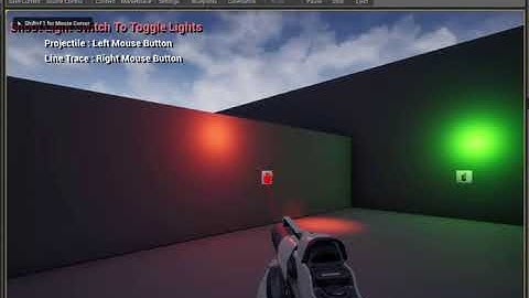 Unreal Engine 4 Example : Light Switch Gun