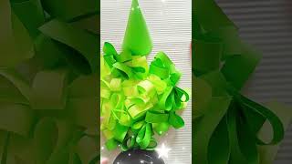 Làm cây thông noel bằng giấy - origami #short